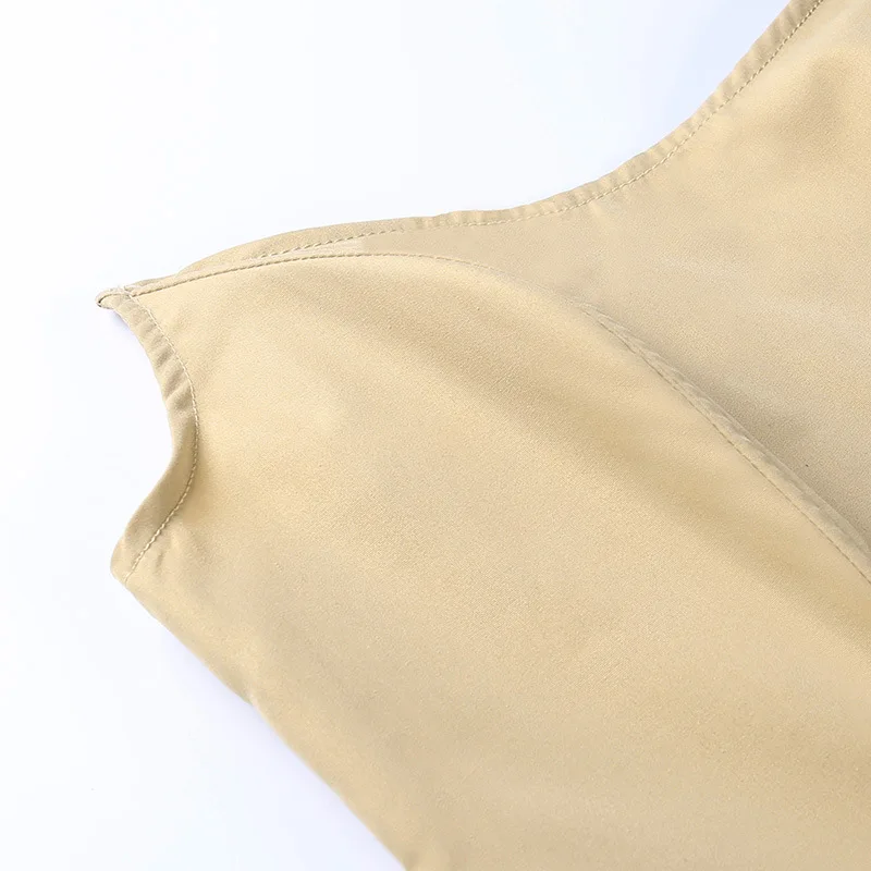 Conjunto de 2 piezas de camiseta sin mangas ajustada con espalda descubierta y falda acampanada con volantes fruncidos para mujer, moda de verano sexy 2025