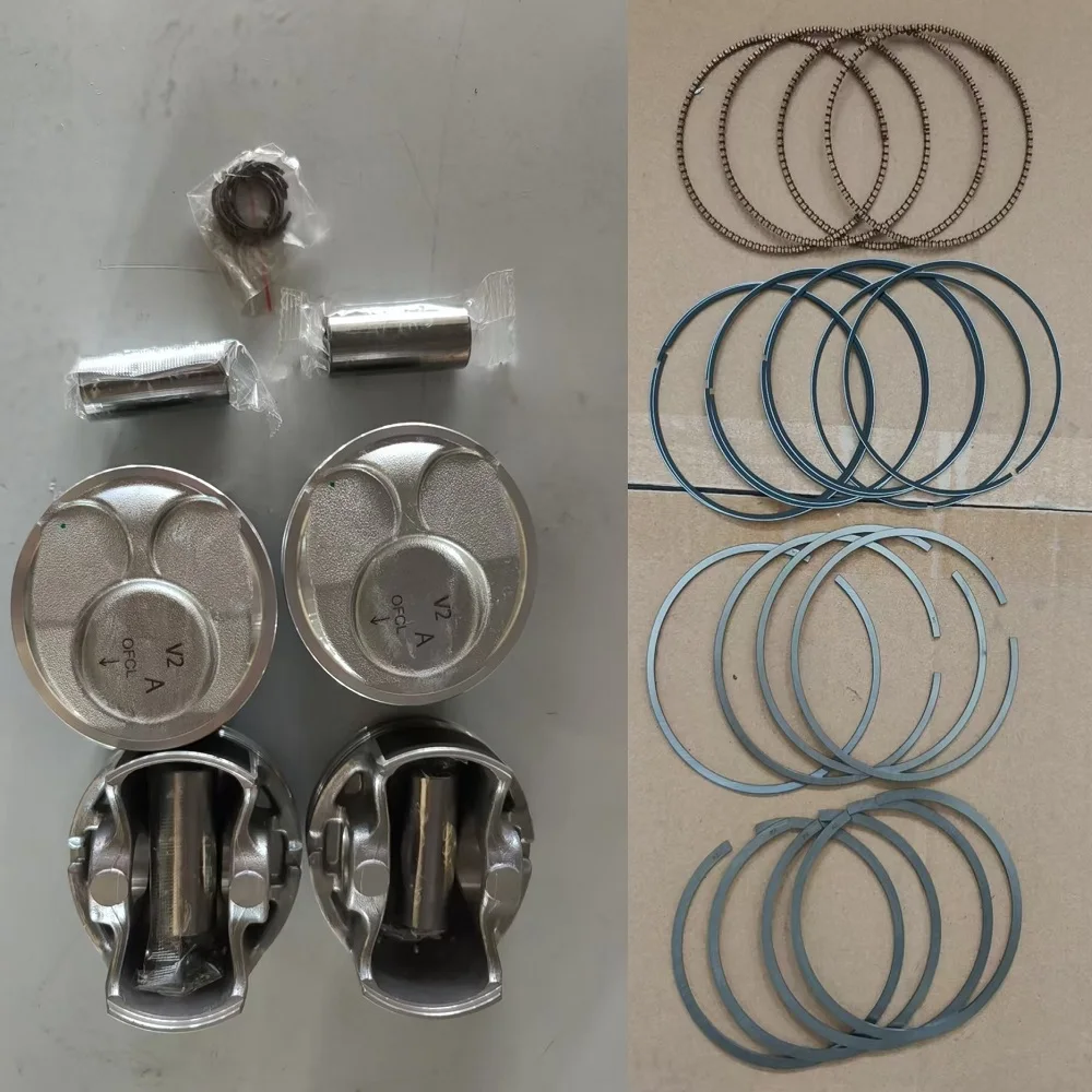 4pcs Engine Piston Set For-HYUNDAI SONATA HYBRID 2.0 G4NG 230412E341 230412E351 230412E361 Auto Parts