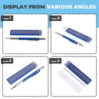A34M-Mechanical Pencils Metal Marker With Builtin Sharpener For Pipe Fitter Welder Steel Construction Fabrication Woodworking 3