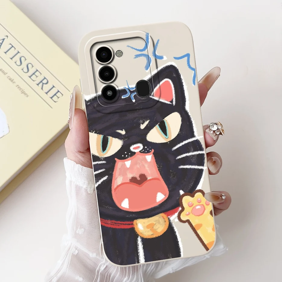Luxury Candy Painted Soft TPU Phone Case for Tecno Spark 8C and Spark Go 2022