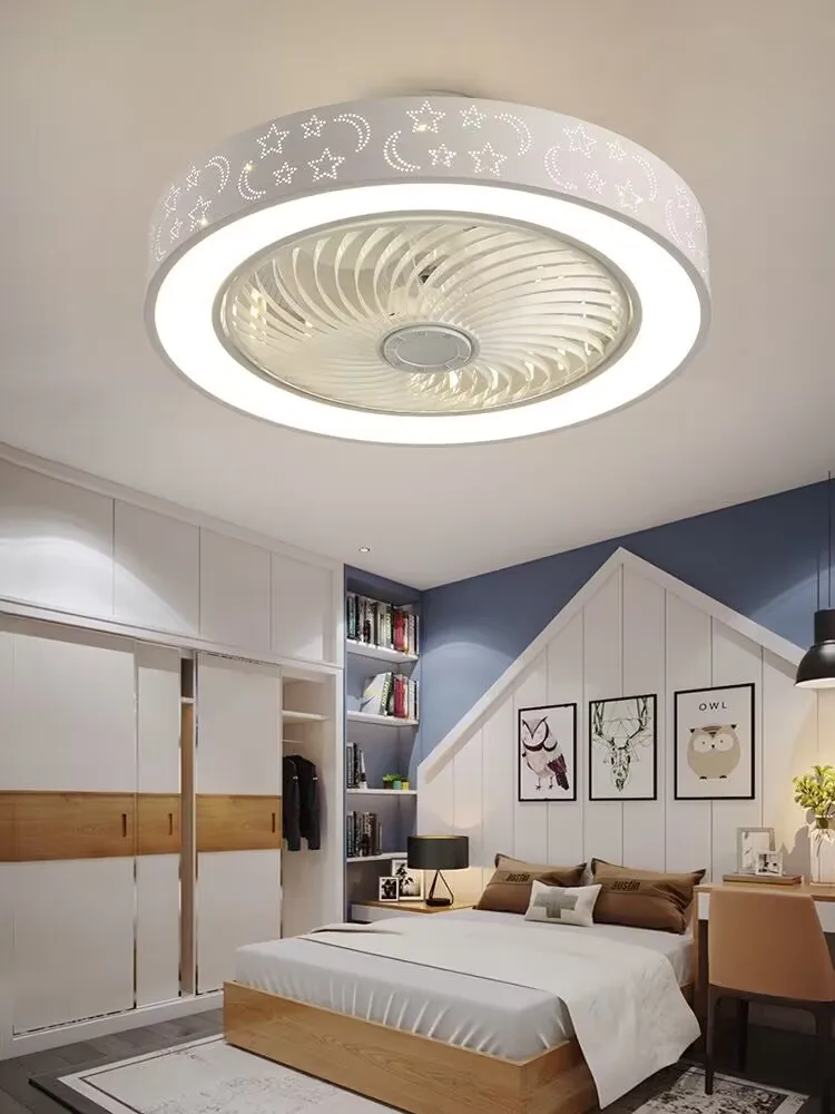 50 CM Ceiling Fans with Lights 6 Speeds APP+Remote Control Iron Fan Light Led 3 Color Dimmable Bedroom Living Room Fan Lamp 6