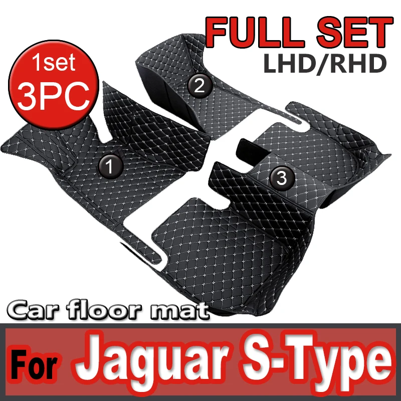 

Автомобильные коврики для Jaguar S-Type SType S Type 1999 ~ 2007, коврик, прочный кожаный коврик, подкладки против грязи, детали интерьера, автомобильные аксессуары