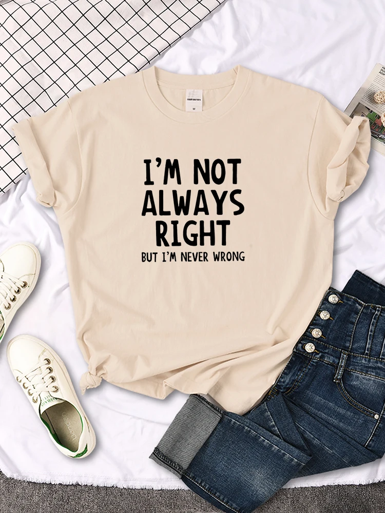 Women's T-Shirt Cool Interesting Letters Printed Tees Female Summer Oversized Tshirt Woman Round Neck Casual Tshirt Tops