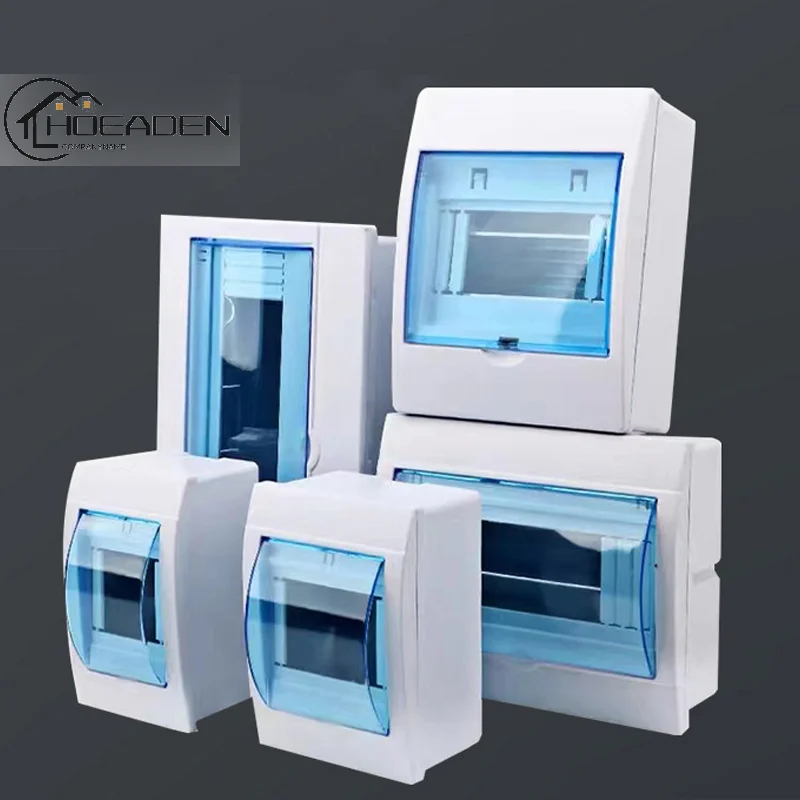 

2-3/3-4/4-6/5-8/9-12 Ways Circuit Breaker Distribution Protection Box Project Case Plastic Boxes Electric Transparent Cover