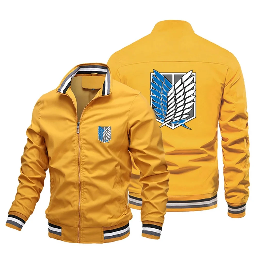 2024 Spring Men's printed baseball jacket, Harajuku style Y2K Street Outdoor Casual jacket High quality men's coat