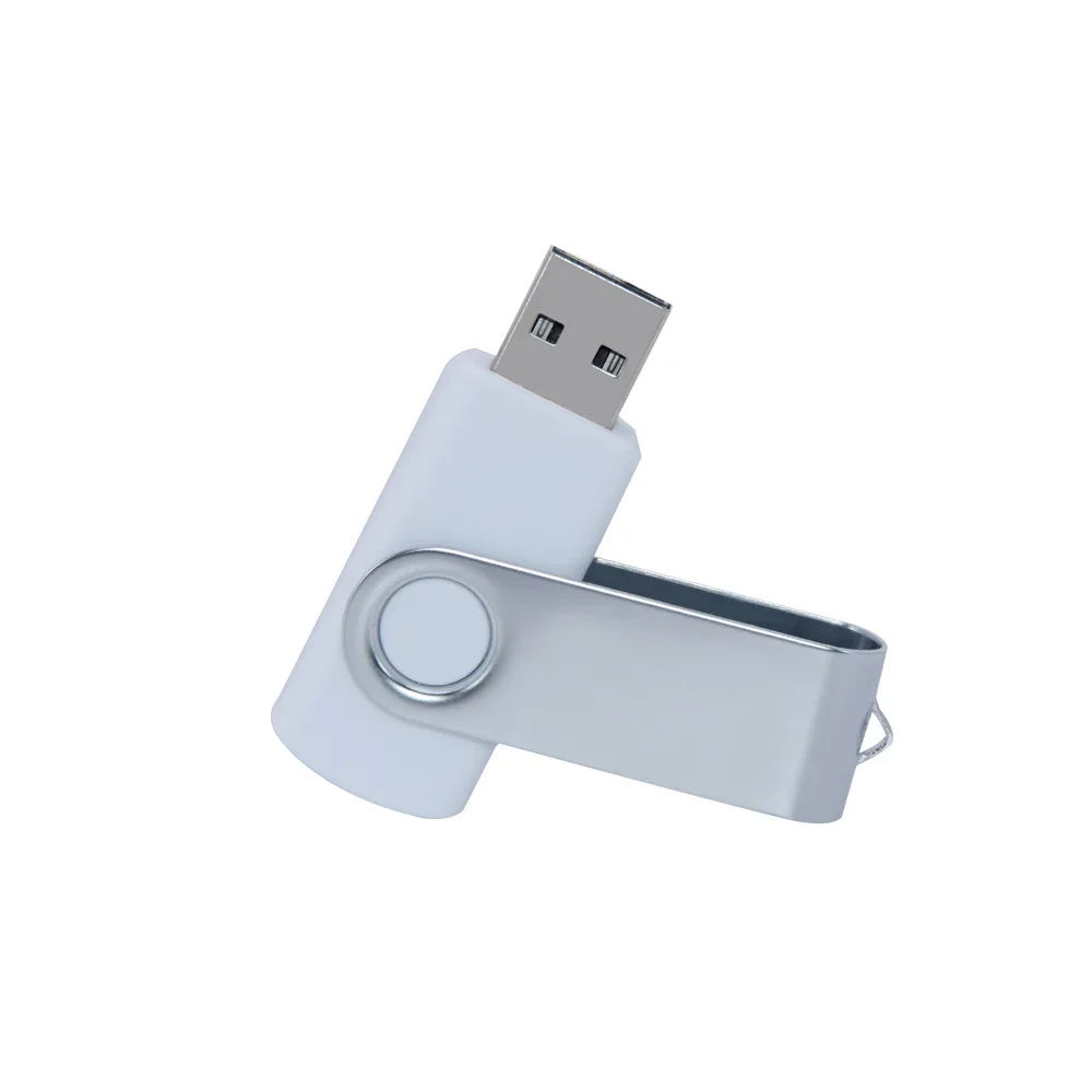 High-Capacity USB Flash Drive with Swivel Design - Metal Portable Memory Stick