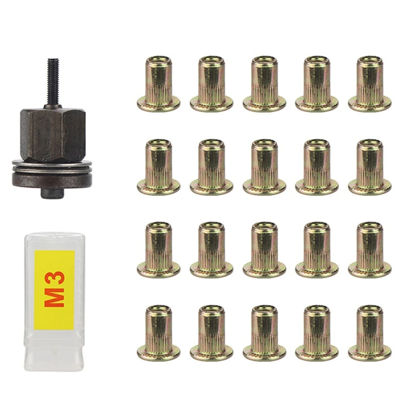 A69e21pcs Rivet Nut Tools Hand Rivet Nut Simple Installation Manual Riveter For Rivnuts Tools For Nuts