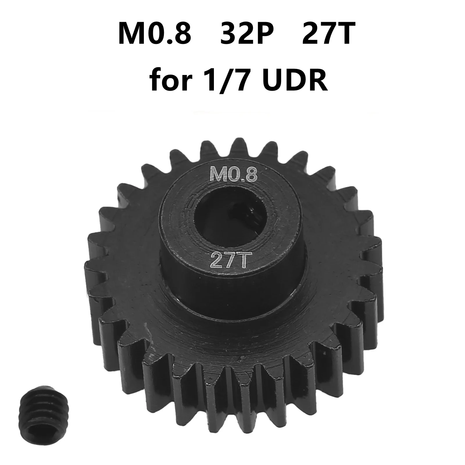 Металлическая моторная Шестерня 32P M0.8 27T для радиоуправляемого автомобиля Traxxas 1/7 UDR Unlimited Desert Racer