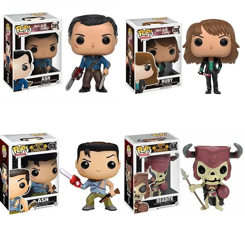 Funko Pop Horror Movie Series The Evil Dead Vinyl Figure #53 Ash #54 Deadite #395 Ash #398 Ruby Action Figure Toys Gifts