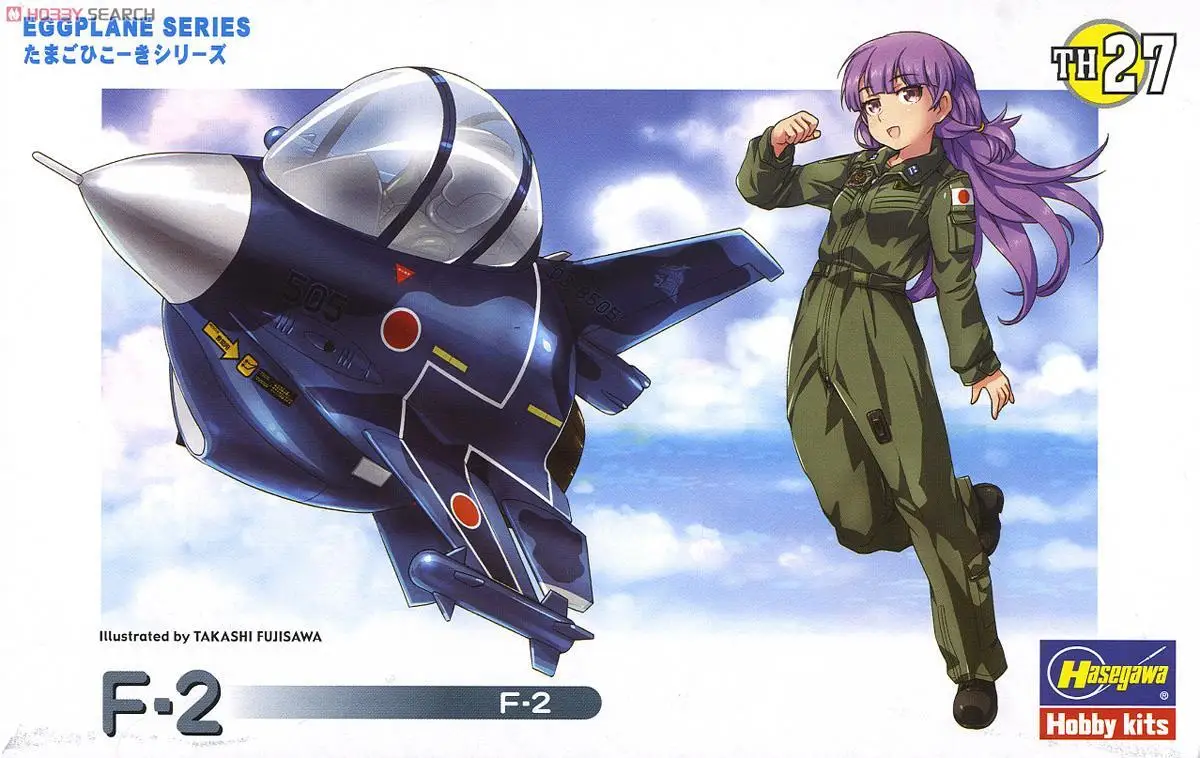 Hasegawa 60137 Egg Plane Th27 F-2 Fighter (Modello In Plastica)