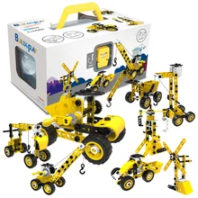 

8 in 1 Creative Engineering Toys Set Early Educational STEM Building Toys Assemble Deformation Engineering Vehicle Blocks Kids