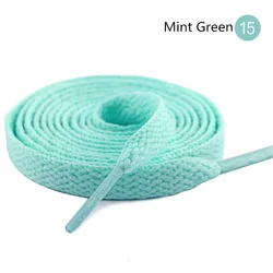 Vibrant Flat Fashion Shoelaces - Colorful Shoe Strings - 80cm (Mint Green)