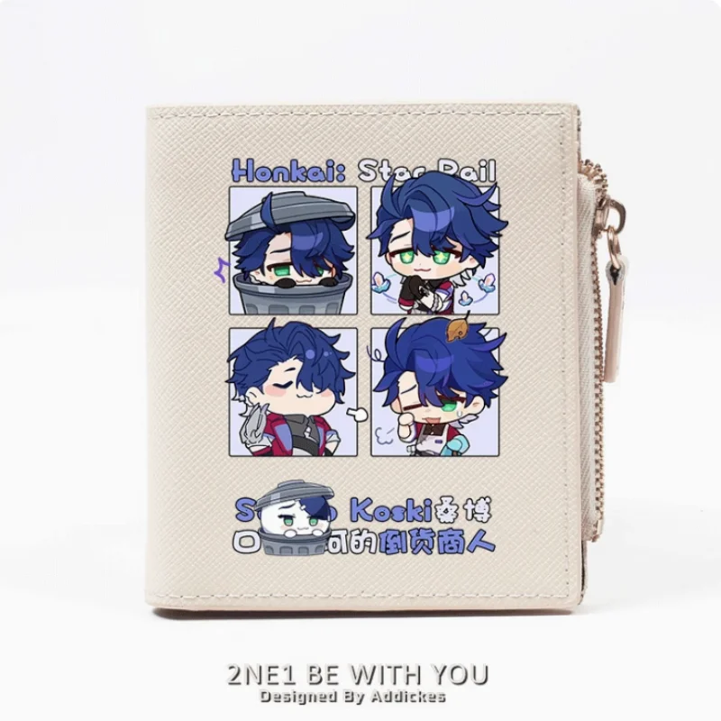 Anime Honkai: Star Rail Sampo Koski  Zipper Fashion Wallets PU Purse Card Holder Money Bag Gift B277 Cosplay