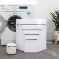 Mesh Laundry Bag Polyester Laundry Wash Bags Coarse Net Laundry Basket Laundry Bags for Washing Machines Mesh Bra Bag 1