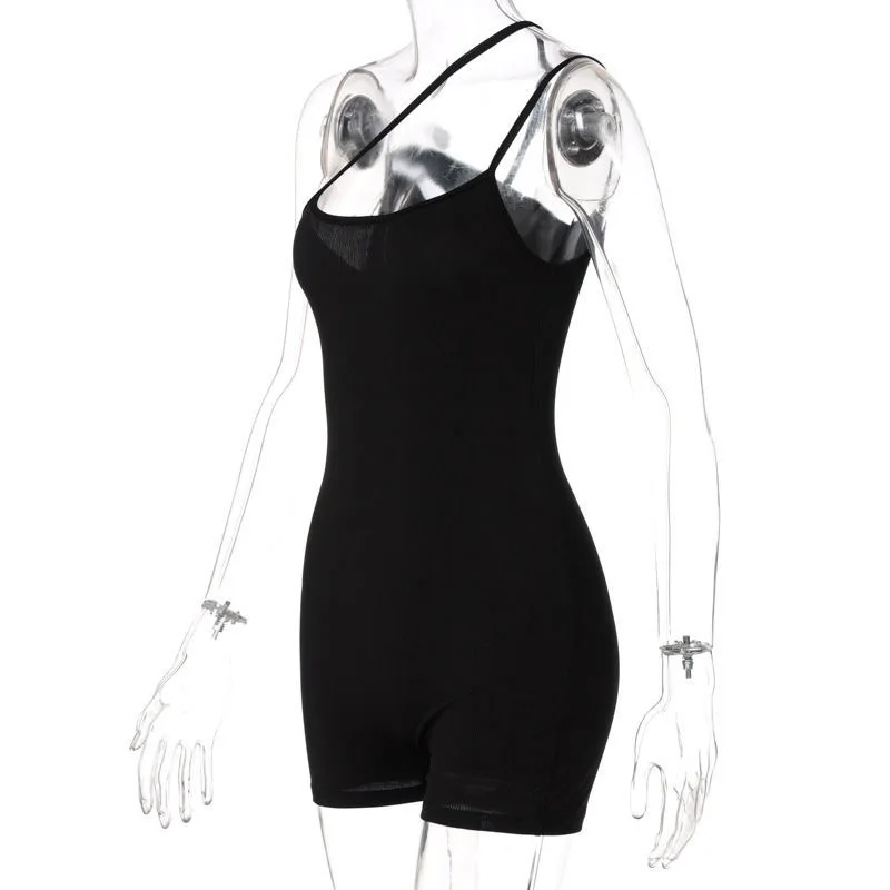 Sporty style New  Women's White Slim Girls Jumpsuit Lace Patch Pink Bow Backless Halter Suspender Sweet One-Piece Shorts Female