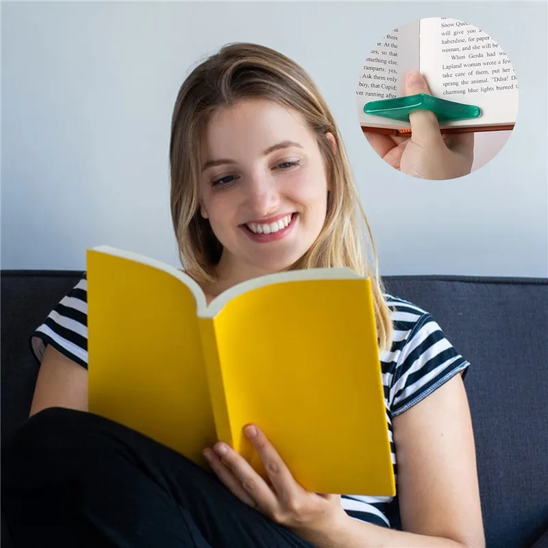 EZONE Book Opener Holder Book Page Holder Reading Resin Thumb Thumb Page Ring Accessories bookmark page holder,bookmarks stationery supplies,bookmark holder