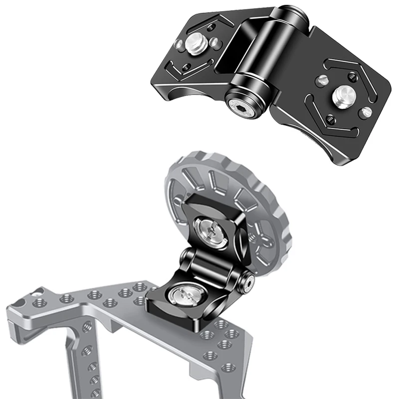 1/4" Screw ARRI Extension 180&deg; Rotatable Mount Adapter for Tripod Monitor Video Image Transmission DSLR Camera Cage Bracket