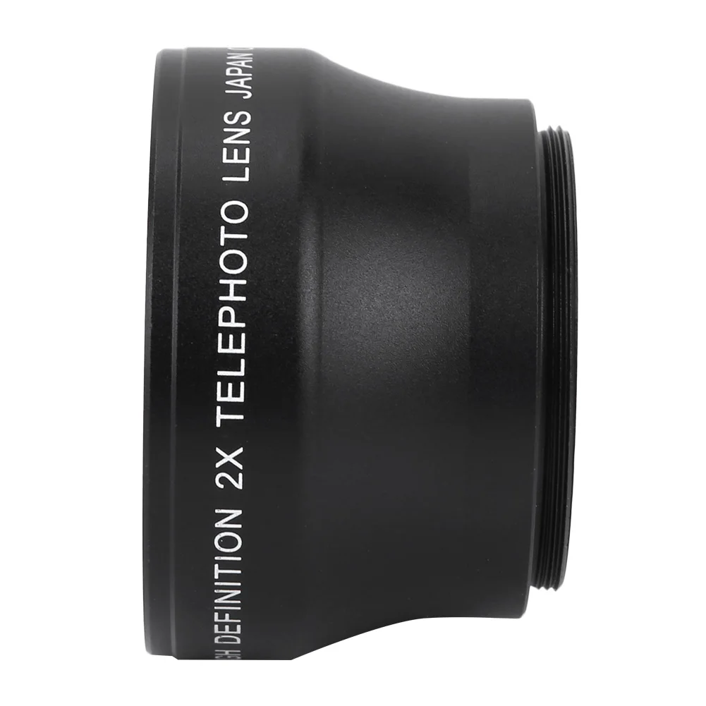 Telephoto Lens 2X Camera Lens High Definition Magnification Converter For 37mm Mount Camera 2X