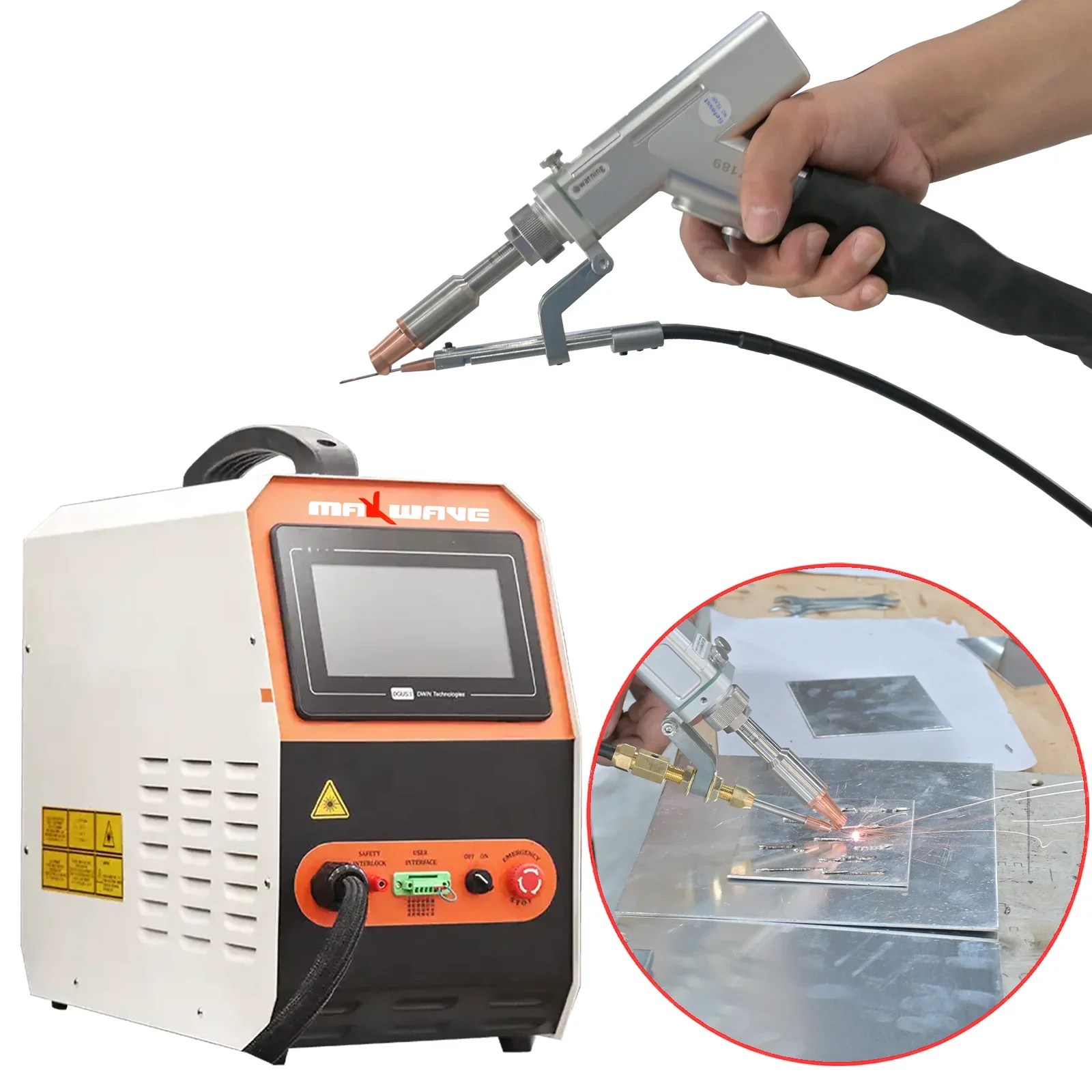 Handheld 500w 800w 1200w Fiber Laser cutting Welder Machines For Steel Metal Stainless Aluminum 6