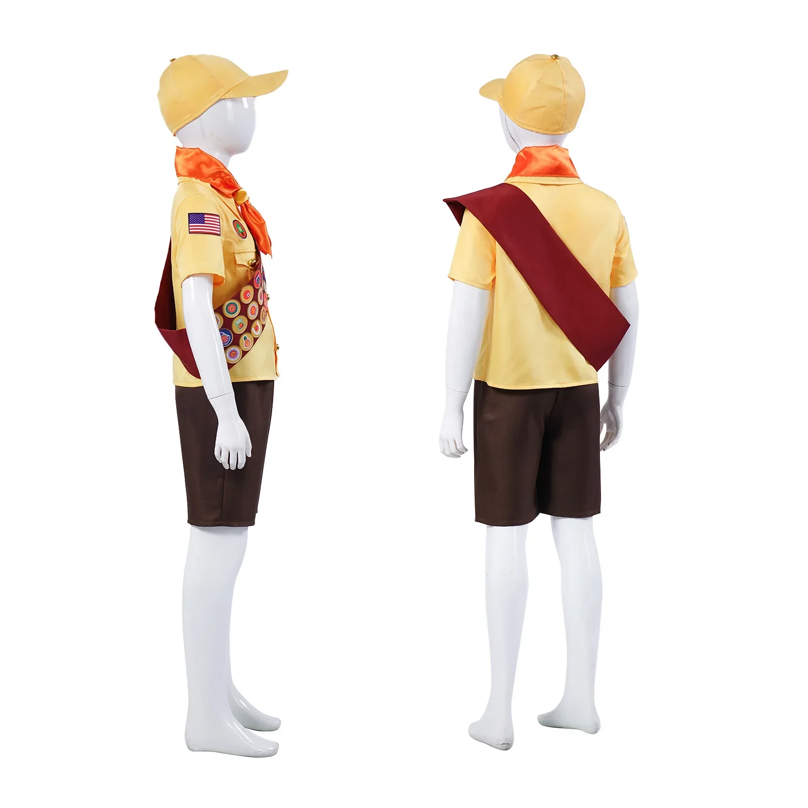 Up Cosplay Costume, Little Boy Russell, Little Explorer, Anime