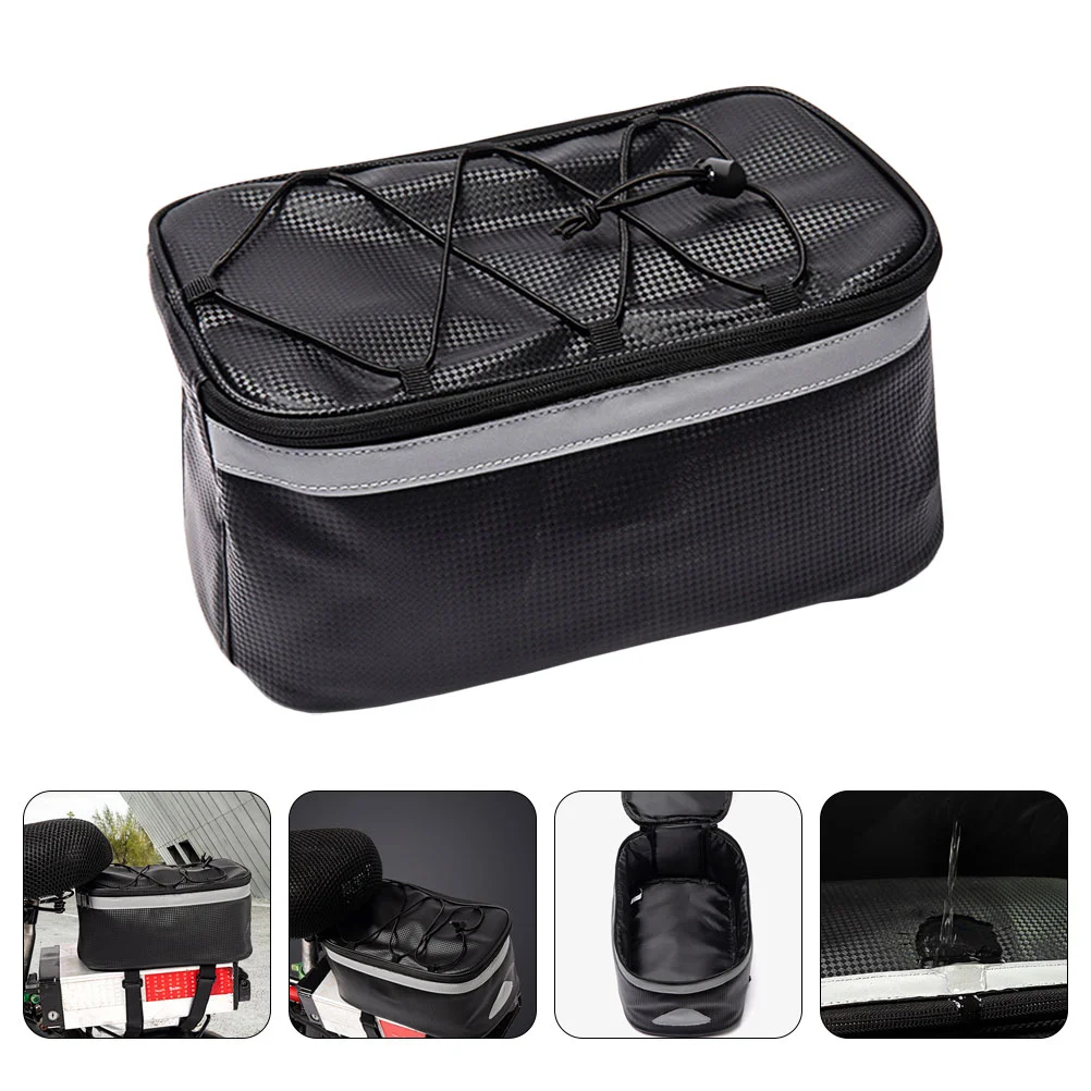 

Professional Bike Rear Seat Bag Outdoor Storage Bag Zipper Large Capacity Bike Bag