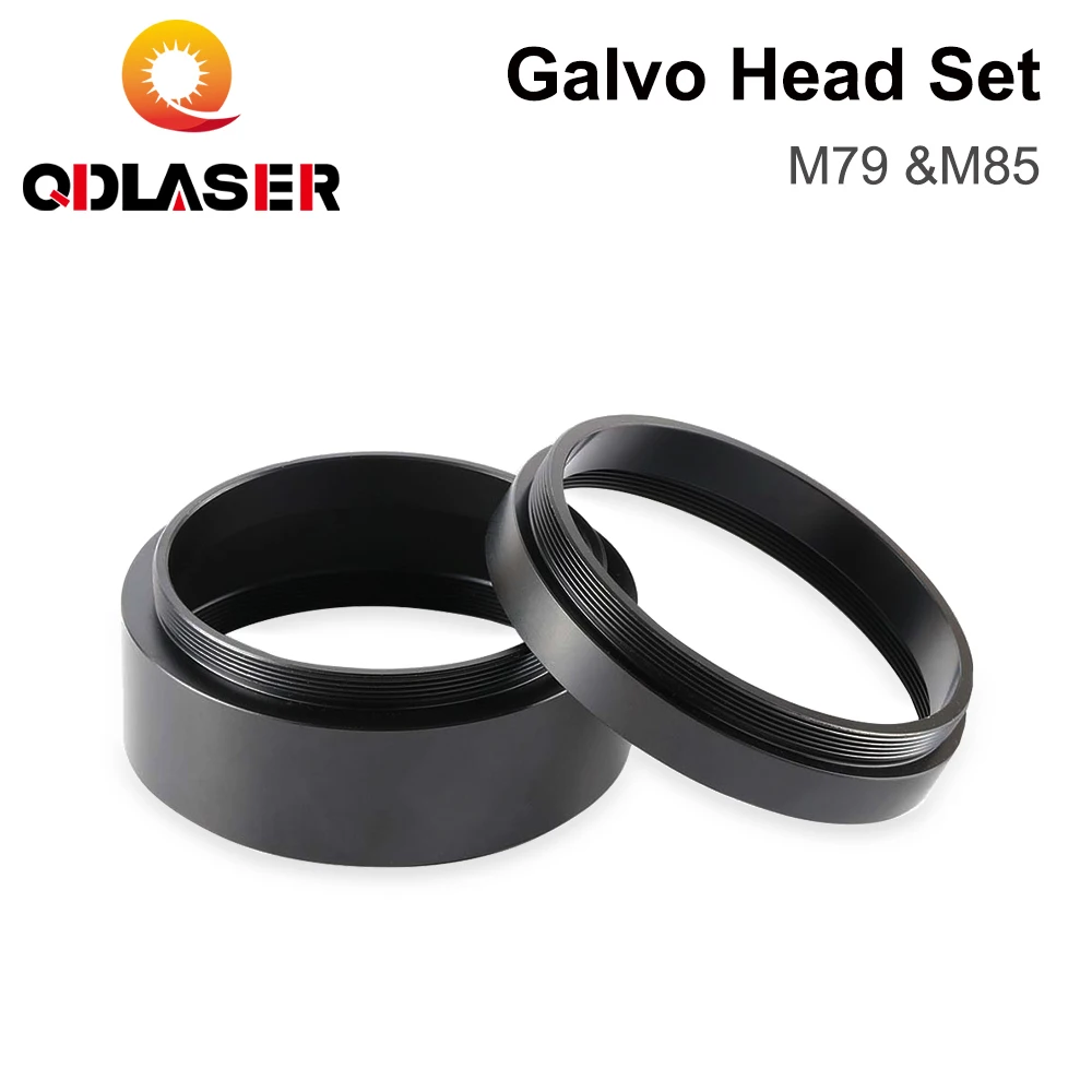 

QDLASER F-theta Lens Male Thread Reverse Adapter Ring Galvo Head Set for Thread M85 M79 CO2 Laser & Fiber Laser Marking Machine