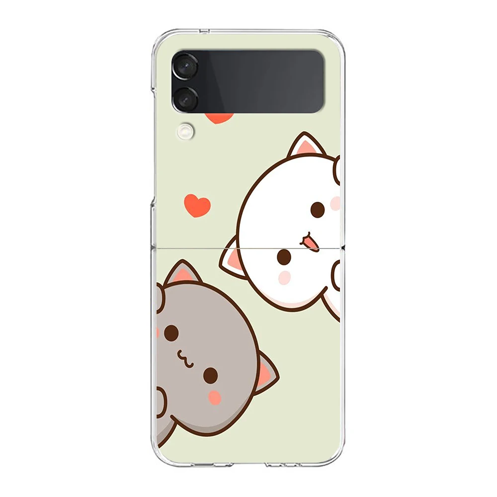 Peach and Goma Cat Transparent Shockproof Phone Case