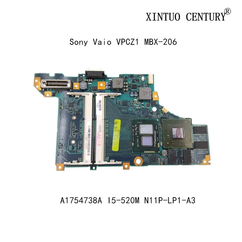 

Материнская плата A1754738A для ноутбука Sony Vaio VPCZ1 MBX-206, 1-881-447-12, с I5-520M N11P-LP1-A3, 100% DDR3