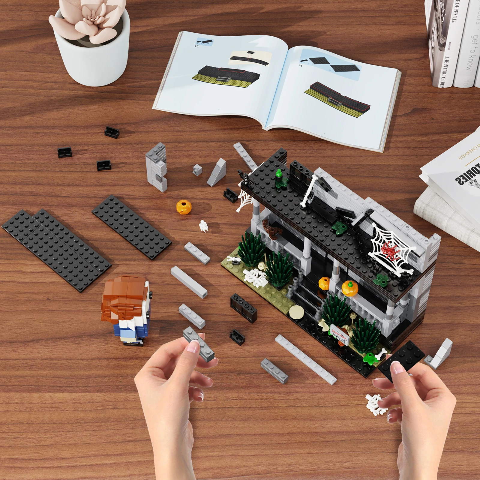 Set Di Blocchi Da Costruzione Modern House - Kit Modello Dunphy House Con 1176 Pezzi, Regalo Per Bambini E Adulti Appassionati - 2