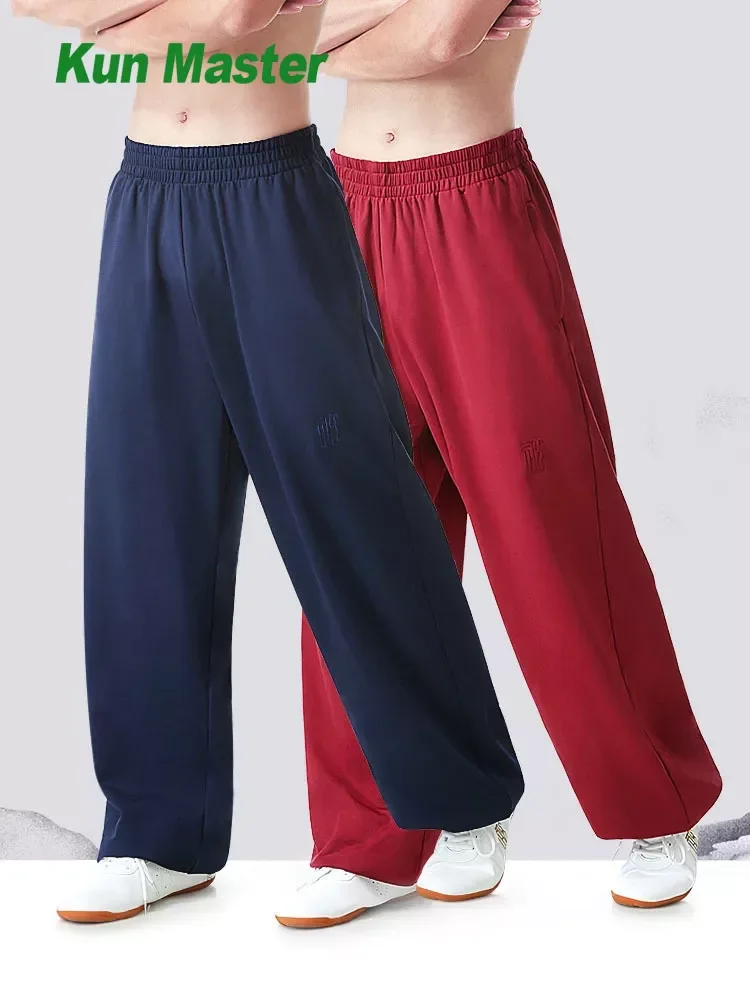 Winter Thicken Tai Chi Pants Wushu Clothing Kung Fu Trousers Martial Art Uniform Breathable Elastic Waist