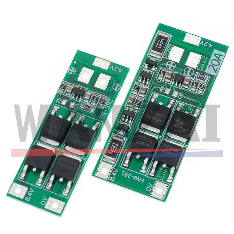 2S 20A 7.4V 8.4V 18650 Lithium Battery Board/BMS board standard/balance