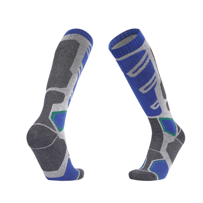 Ski Socks Professional Men Merino Wool Outdoor Sports Thickened Terry Keep Warm Knee High Long Skiing Snowboard Hiking