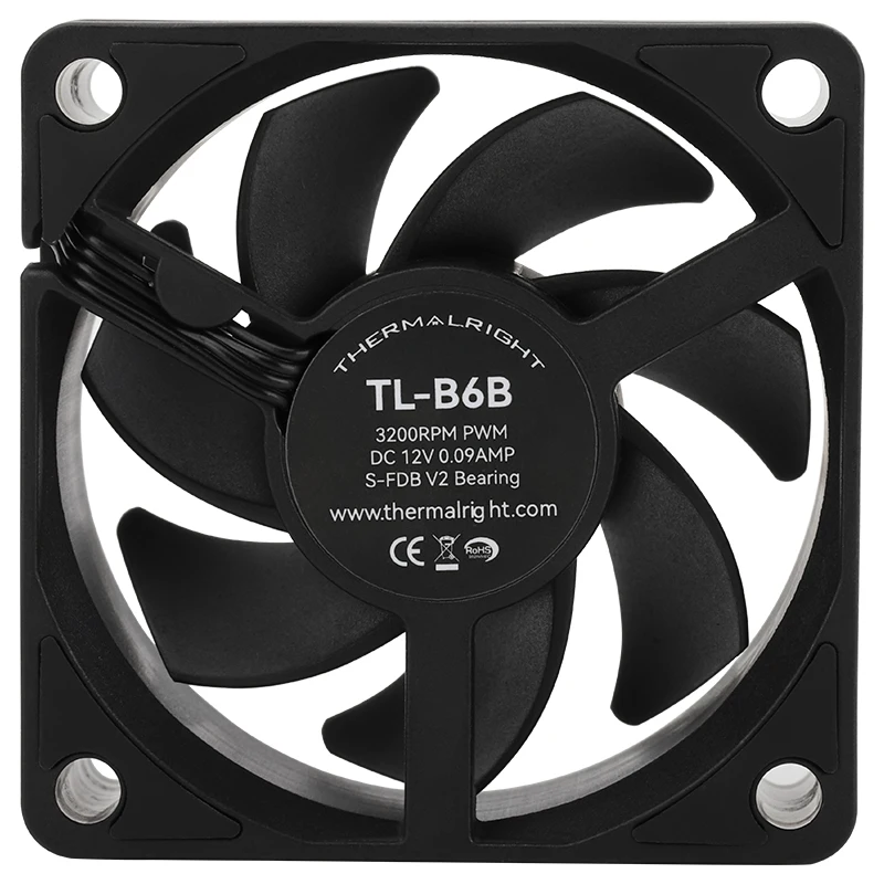 مروحة تبريد هيكل Thermalright TL-B6b، 60x60x25mm/3...