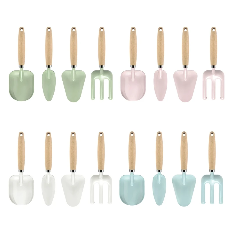 

Kids Garden Tools set Children Gardening Trowel Shovel Rake Yard Digging Beach Safe Lovely Hand Metal Real Garden