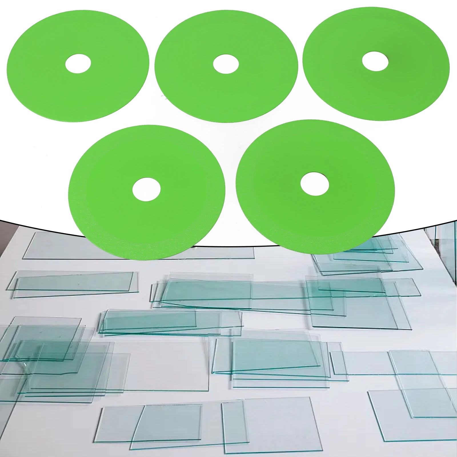 5pcs-125mm-glass-cutting-disc-diamond-marble-ceramic-tile-jade-grinding-blade-green-tool-accessories