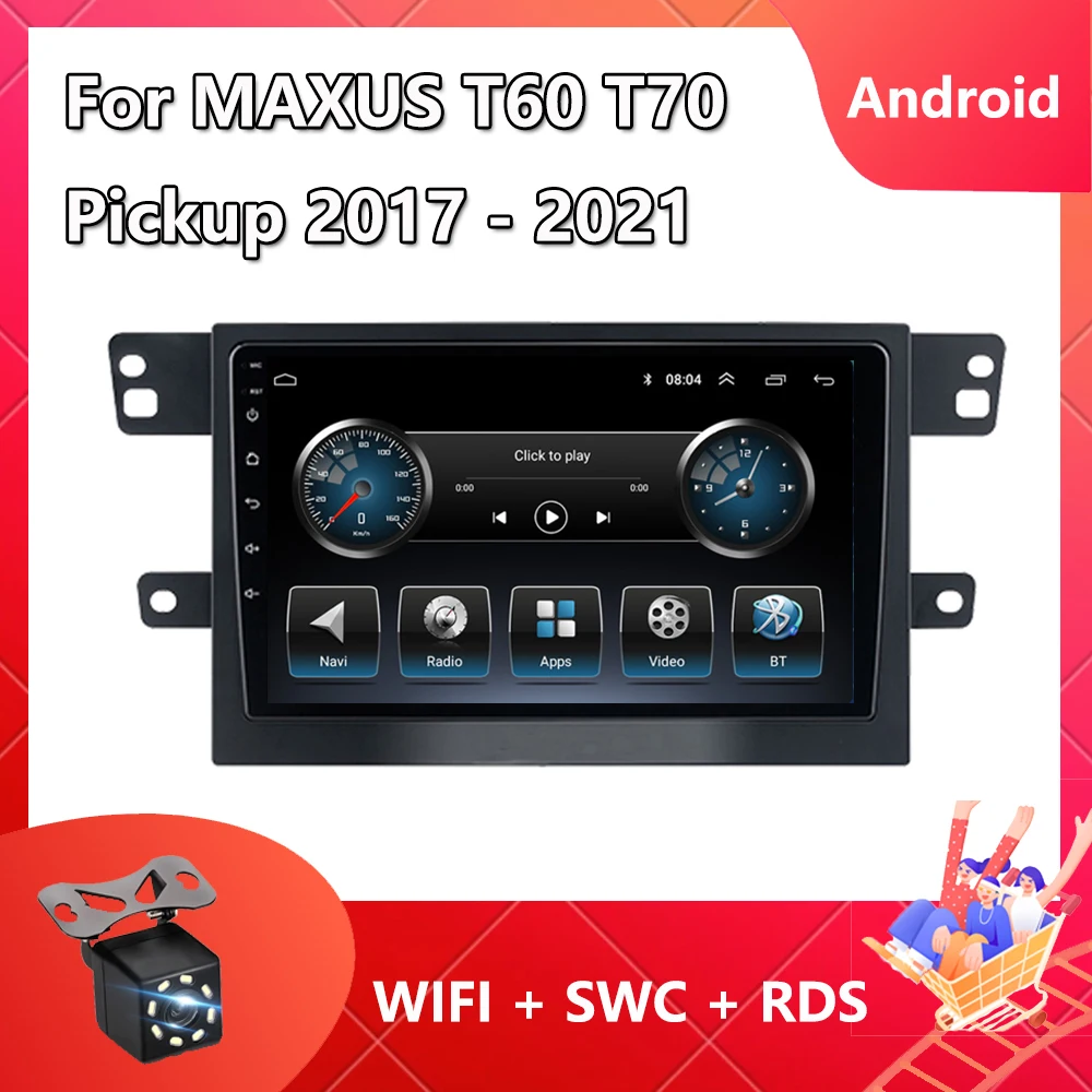 

2 Din Car Radio For MAXUS T60 T70 Pickup 2017 - 2021 Android Navigation GPS Multimedia Video Player 8-Core 8GB+256GB Carplay USB