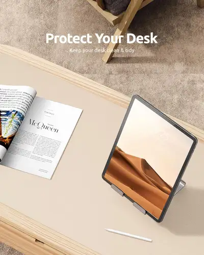 Large Mouse Pad,Office Desk Mat, Leather Desk Pad Protector, Non-Slip PU Leather Desk Blotter, Laptop Desk Pad - Image 5