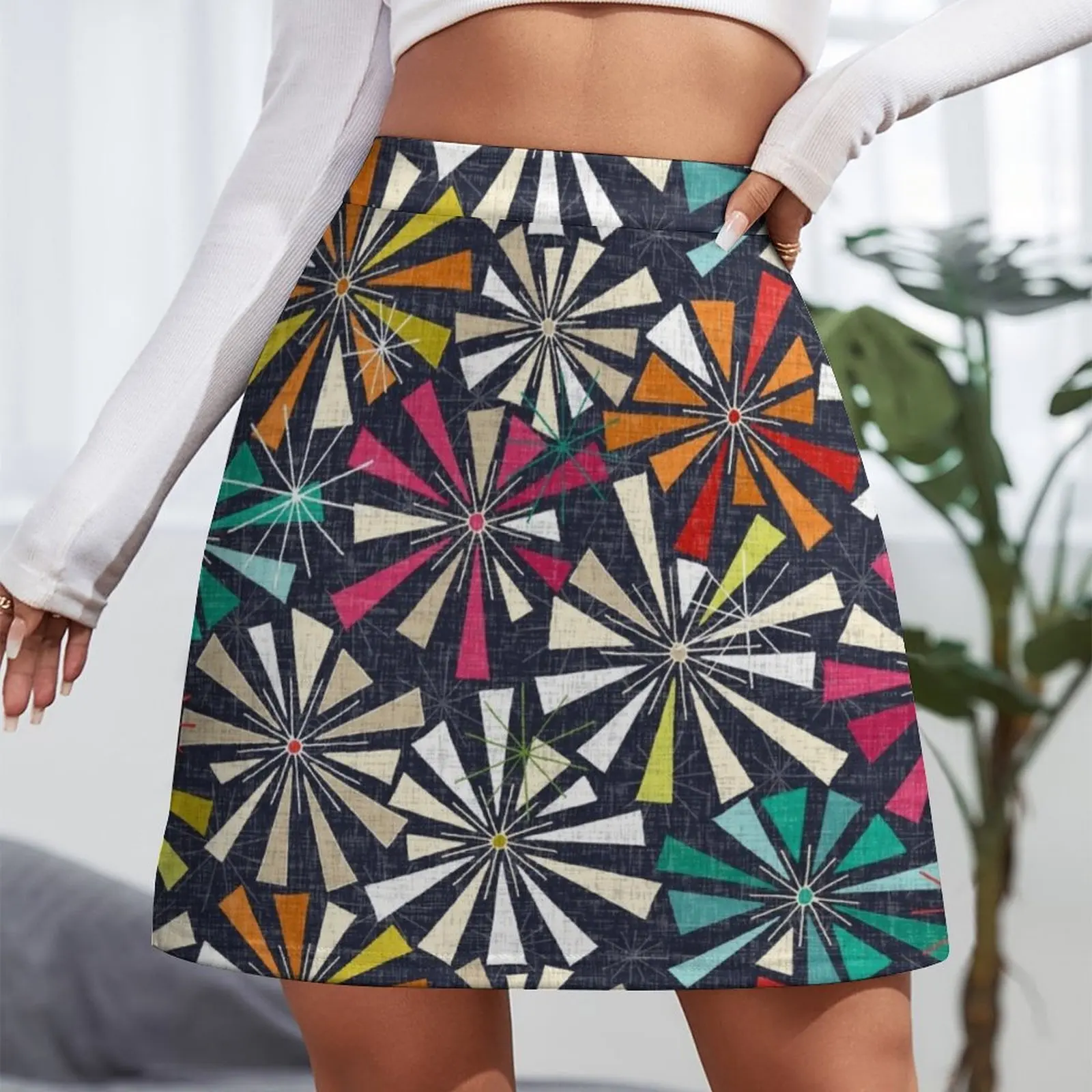 fireworks cobalt Mini Skirt Sexy mini skirt Summer dress clothes Miniskirt