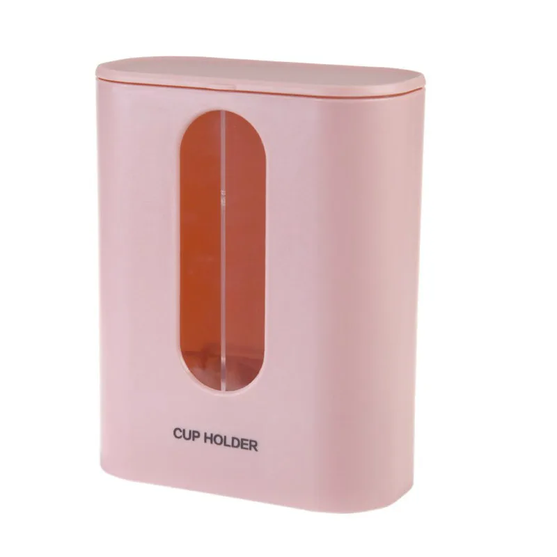 Disposable Paper Cups Dispenser Plastic Cup Holder For Water Dispenser Wall Mounted Automatic Cup Storage Rack Cups Container
