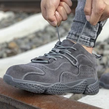 

Safety Shoes Men Women Steel Toe Boots Indestructible Work Shoes Lightweight Breathable Composite Toe Men