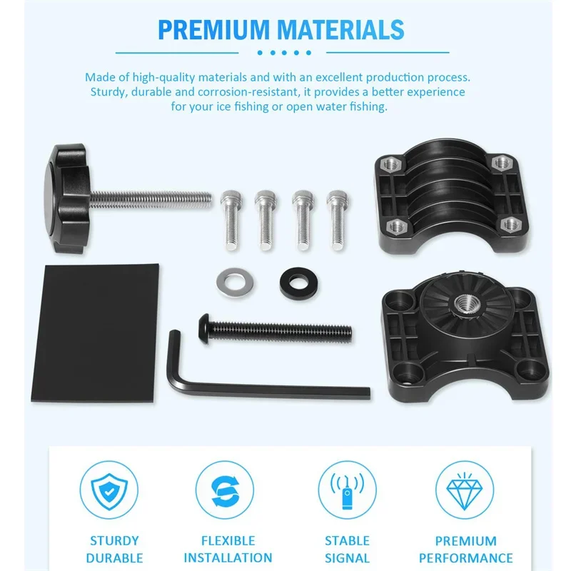 0 Degree Pole Mount Adjustable Pole Mount Fit for LiveScope Plus LVS34 & LiveScope Plus System, Replaces 010-13228-03