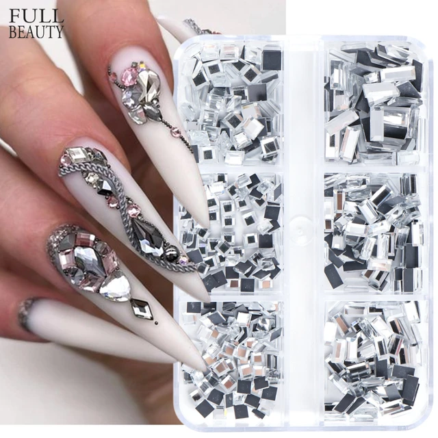 Transparent Rhinestone Crystal Flatback Charm Luxury Nail Art Gems