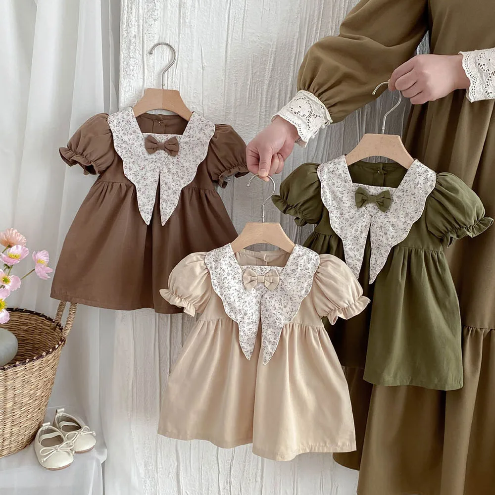 Cotton Girls Floral Dress for Summer