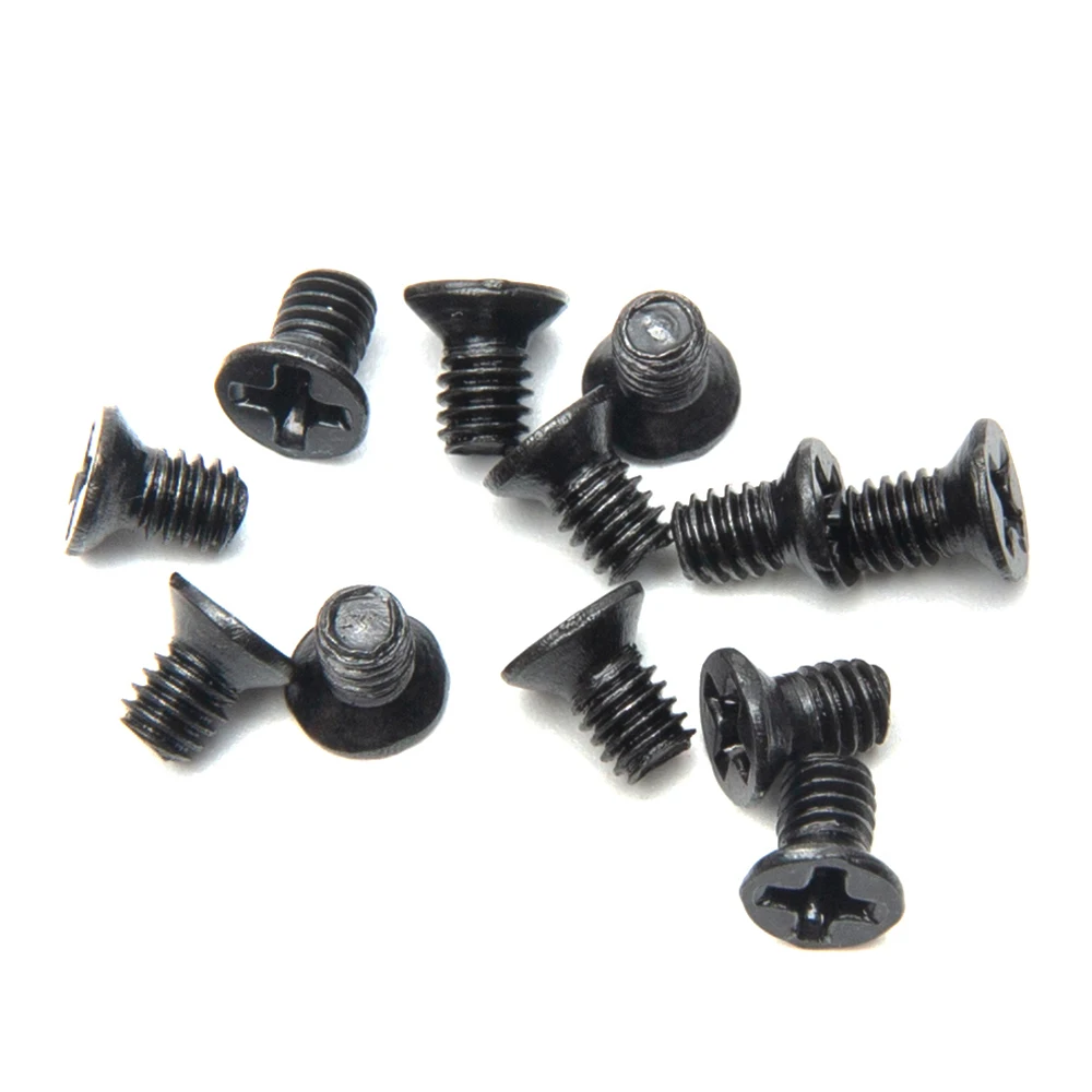 860pcs Flat Head Countersunk Head Phillips Screw kit Small Mini Steel Bolt Sleeve Black Safety Against Loosening