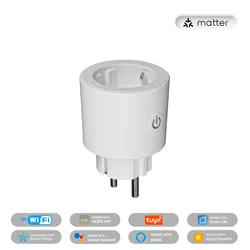 Smart WiFi Outlet with Power Monitoring and Remote Control (Matter Plug EU)