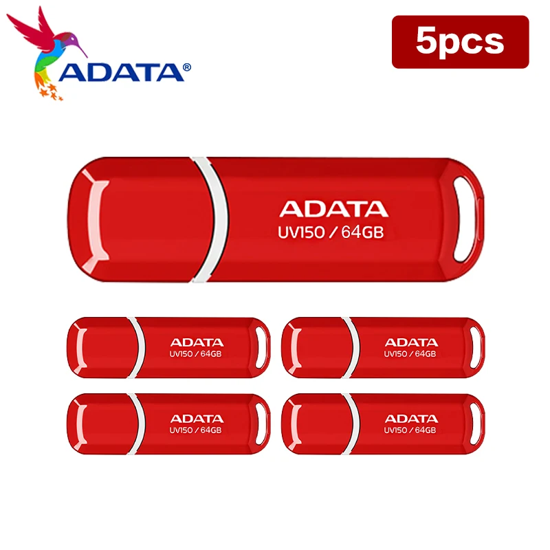 

ADATA USB 3.2 Pen Drive 32GB 64GB Wholesale Red Flash Memory U Disk Original USB Flash Drive Pendive for Desktop Laptop
