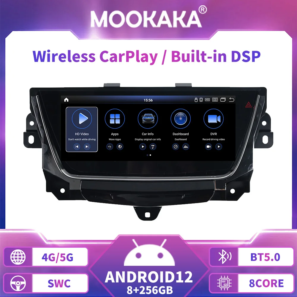 

Qualcomm Android 12 For Cadillac XT5 XT6 2016 2017 2018 Car Radio Navigation Multimedia Player Carplay Auto GPS 4G WiFi