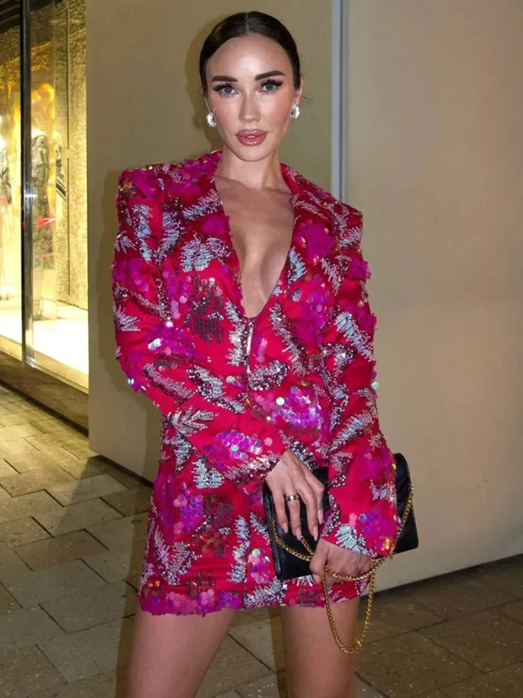 Sexy Celebrities Pocket Rhinestone Decor Velvet Sling Dresses main image 1