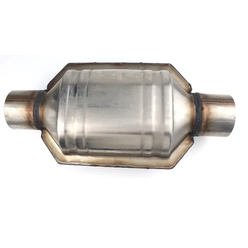 2/2.25/2.5/3 inch Universal EURO 1 Catalytic Converter 400 Cells High Flow Muffler Round Stainless Steel Car Engine Accessorie