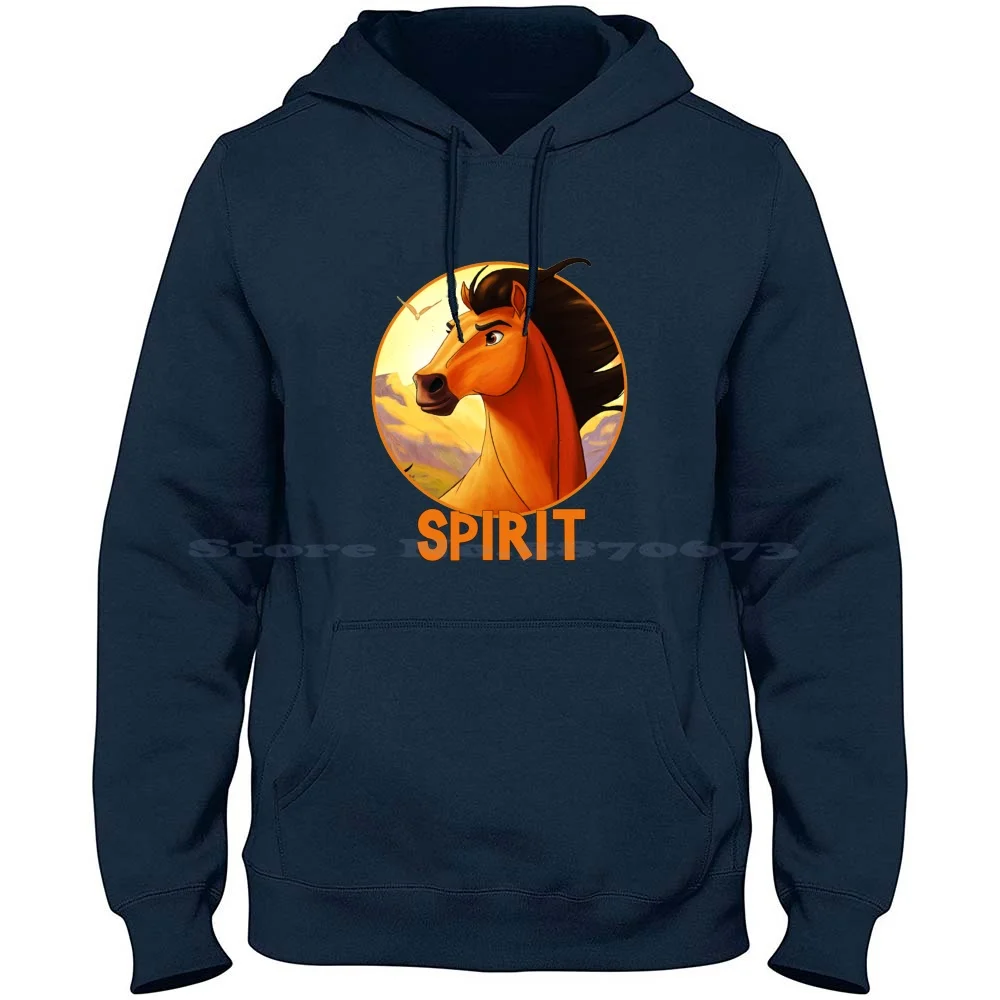 Spirit Stallion Of The Cimarron 100% Cotone Felpa Con Cappuccio Spirit Stallion Of The Cimarron Horses Equine Spirit Horse